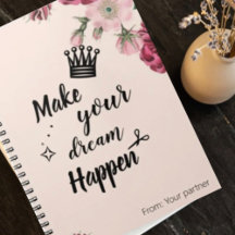 Livre de croquis monogramme