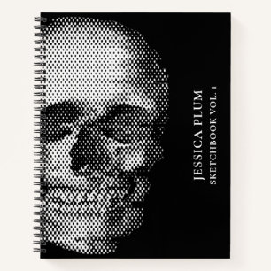 Livre de croquis noir blanc pour artistes