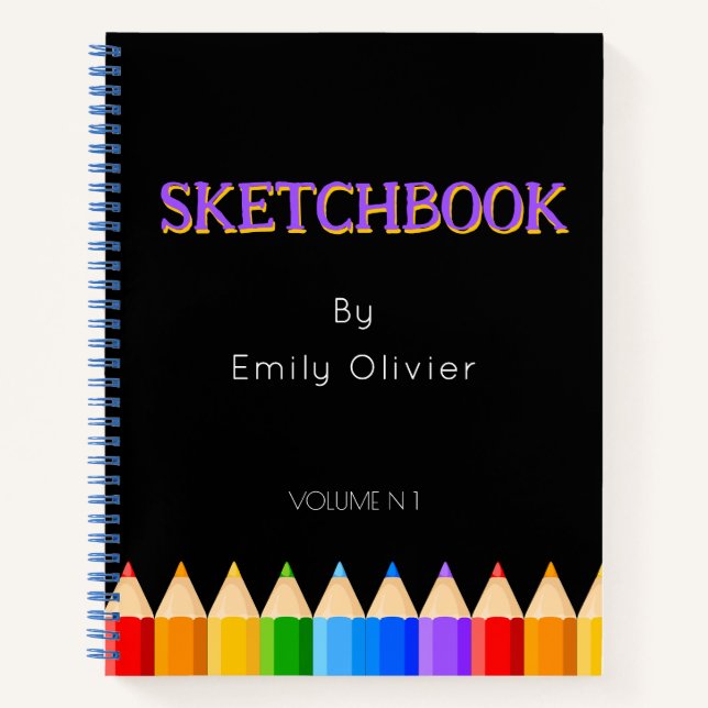 Livre de croquis personnalisé (Devant)