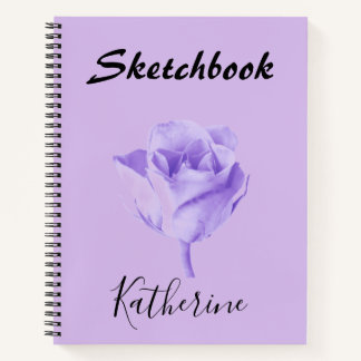 Livre de croquis personnalisé Lilac Purple