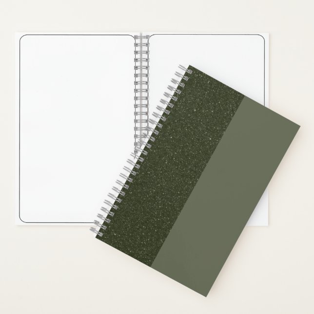Livre de croquis personnalisé Moss Green Duo (À l'intérieur)
