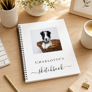 Livre de croquis personnalisé photo de chien de co