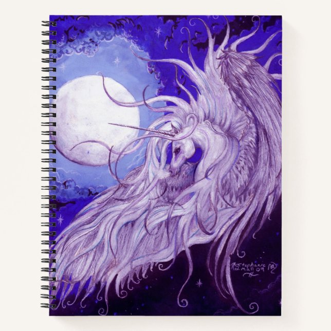 Livre de croquis Unicorn Moon (Devant)