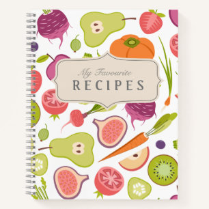 Livre de cueillette de recettes vierges à écrire