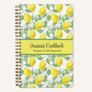 Livre de cuisine personnalisé avec citrons
