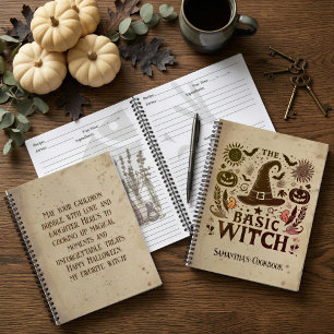 Livre de cuisine personnalisé Halloween Vintage Wi