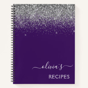Livre de cuisine Recette Argent Purple Parties sci