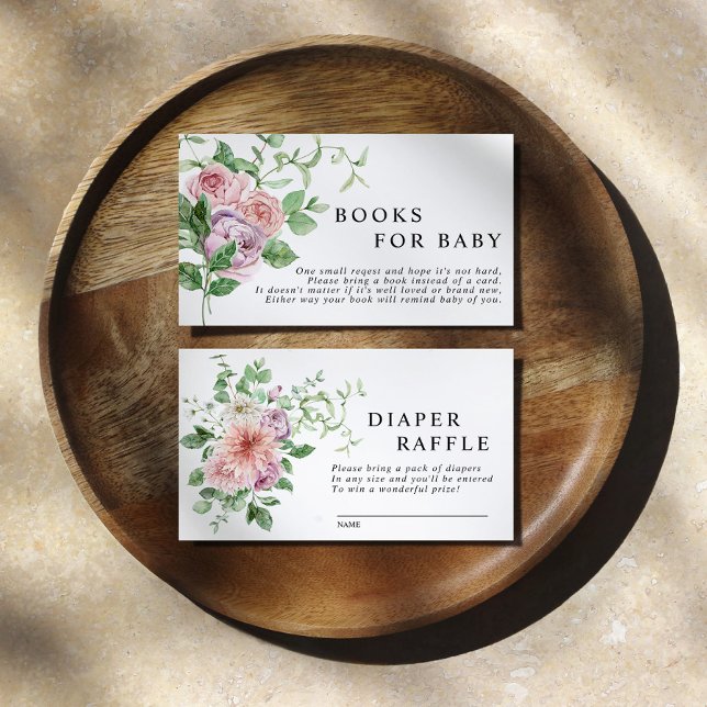 Livre de fleurs romantiques pour la carte de boîti (Créateur téléchargé)