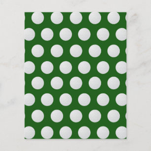 Livre de Golf - Green Golf Ball Motif