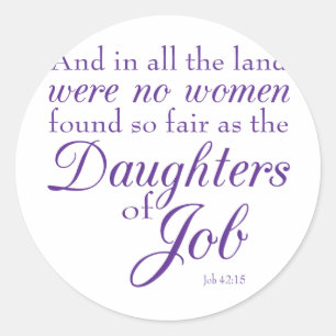 Livre de Job Bible Verse Sticker