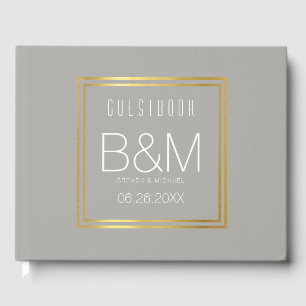 livre de mariage gris, livre d'or pour un événemen