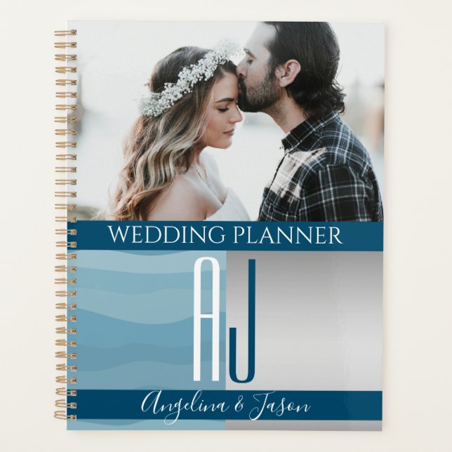Livre de mariage Photo Bleu (Devant)