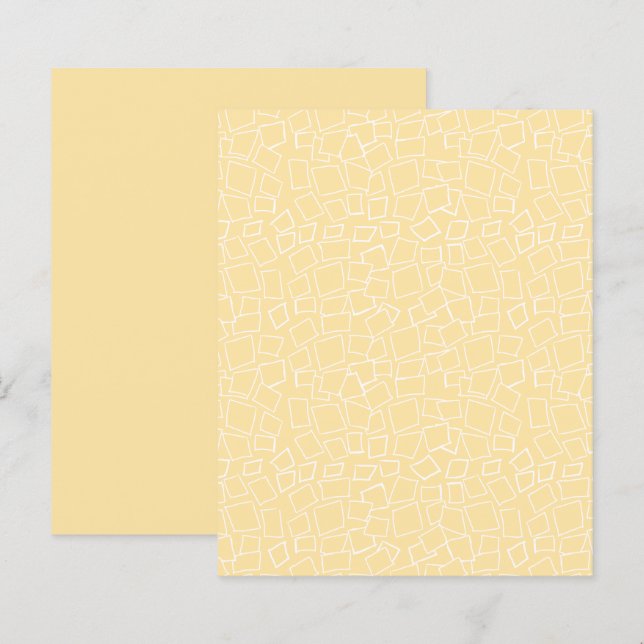 Livre de mosaïque géométrique Abstraite en or blan (Devant / Derrière)