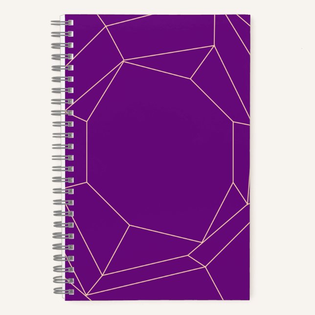 Livre de notes d'art en ligne jaune et violet (Recto)