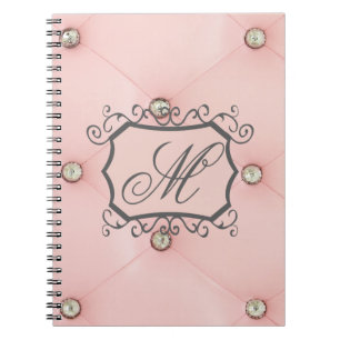 Livre de notes de losange à bille rose vif