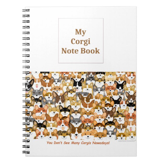 Livre de notes multi-corgi (Devant)