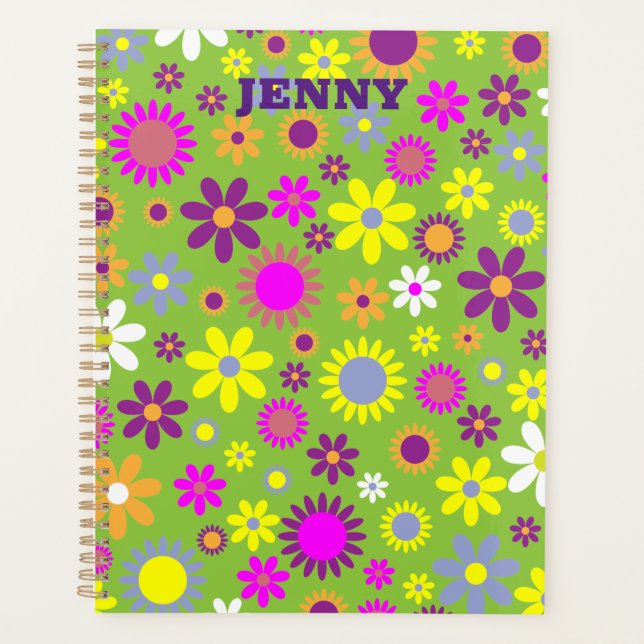 Livre de planification hebdomadaire mensuelle flor (Devant)