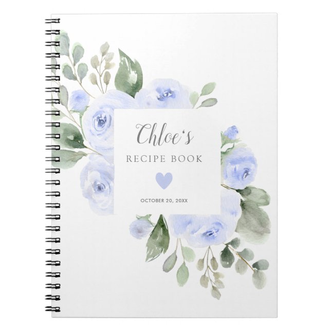 Livre de recette Rose bleu Fête des mariées botani (Devant)
