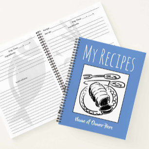 Livre de recettes avec le nom du propriétaire