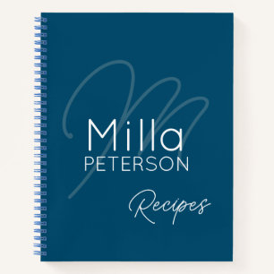 Livre de recettes bleu