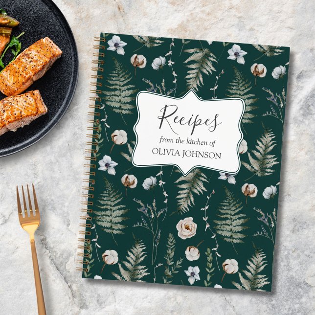 Livre de recettes botaniques florales de feuilles  (In situ)