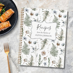 Livre de recettes botaniques florales de feuilles