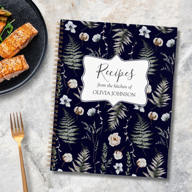 Livre de recettes botaniques florales de feuilles  (In situ)