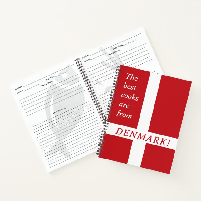 Livre de recettes danois personnalisable (Intérieur)