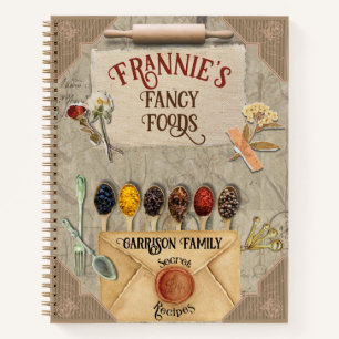 Livre de recettes de charme vintage