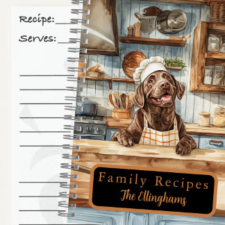 Livre de recettes de chef Retriever Labrador Choco