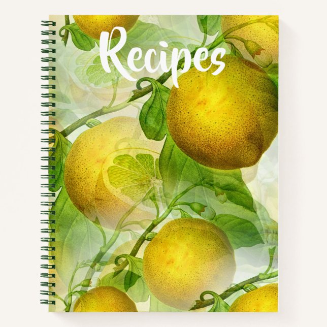 Livre de recettes de citrons jaunes (Devant)