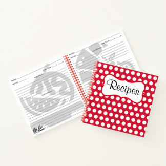 Livre de recettes de cuisine rouge rétro Cadeau