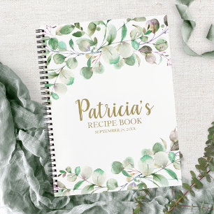 Livre de recettes de douche nuptiale Eucalyptus Ve