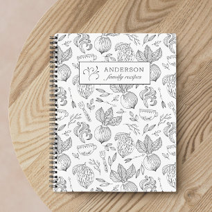 Livre de recettes de famille de récolte d'automne