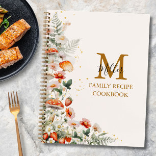Livre de recettes de famille floral forêt champign