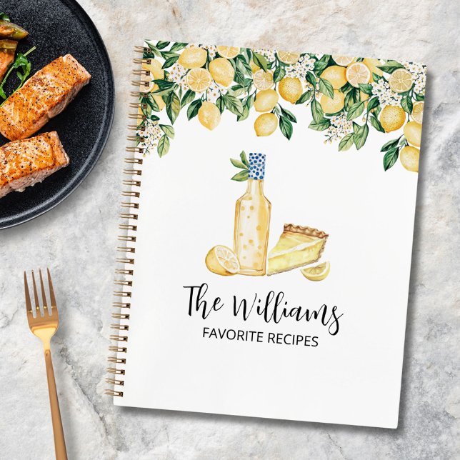 Livre de recettes de famille Monogram Citron Jaune (In situ)