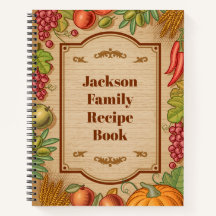 Livre de recettes de famille personnalisable
