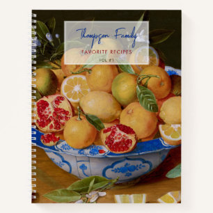 Livre de recettes de famille vintage personnalisé 