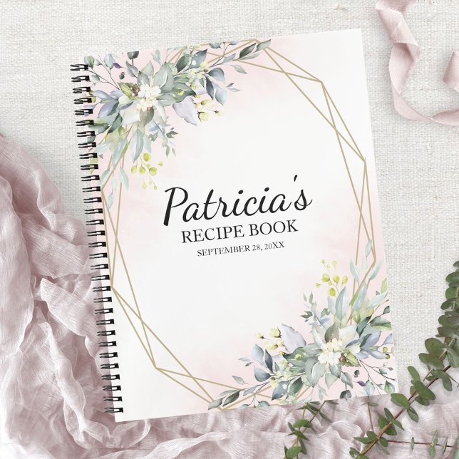 Livre de recettes de Fêtes des mariées géométrique (Créateur téléchargé)