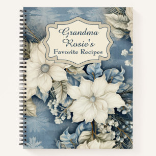 Livre de recettes de grand-mère personnalisé Flora