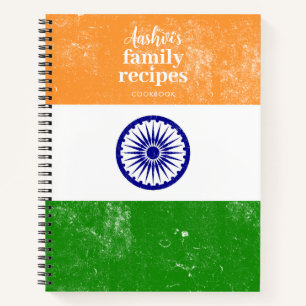 Livre de recettes de la famille du drapeau indien