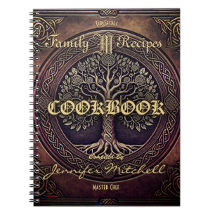 Livre de recettes de la famille Vintage personnali