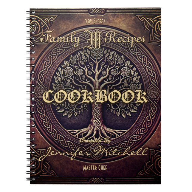 Livre de recettes de la famille Vintage personnali (Devant)
