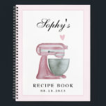 Livre de recettes de la Fête des mariées d'aquarel<br><div class="desc">Cette belle recette de livre d'aquarelle rousse est parfaite comme cadeau de douche nuptiale. Vous pouvez facilement le customiser avec le nom et les dates de la mariée.</div>
