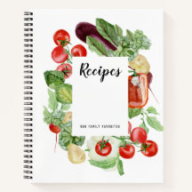 Livre de recettes de légumes frais