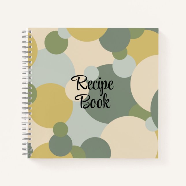 Livre de recettes de molécules vert-jaune (Devant)