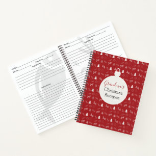 Livre de recettes de Noël personnalisé