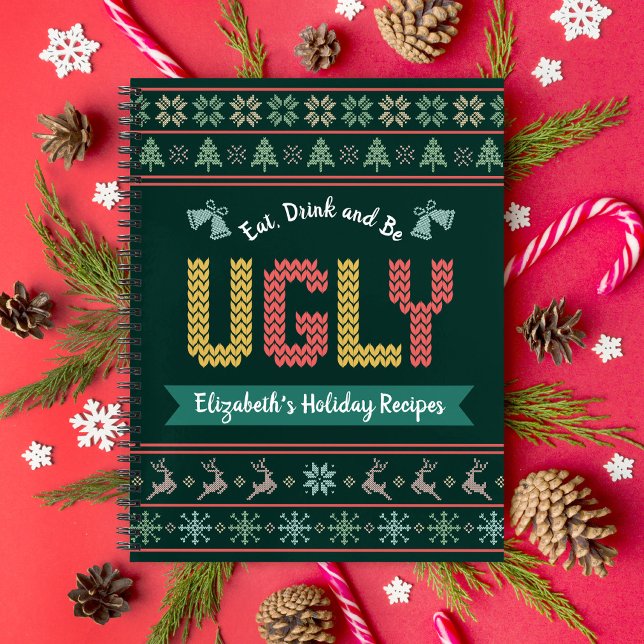 Livre de recettes de Noël tricoté vert Sweater de  (Créateur téléchargé)