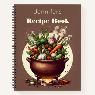 Livre de recettes de pots de légumes personnalisés