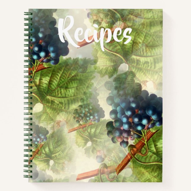 Livre de recettes de raisins pourpres (Devant)